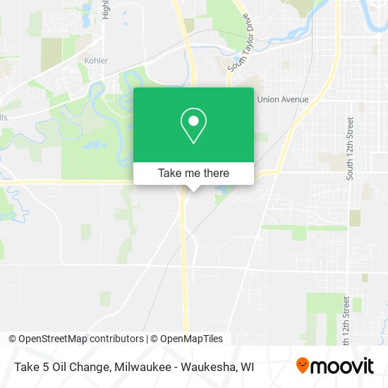 Mapa de Take 5 Oil Change