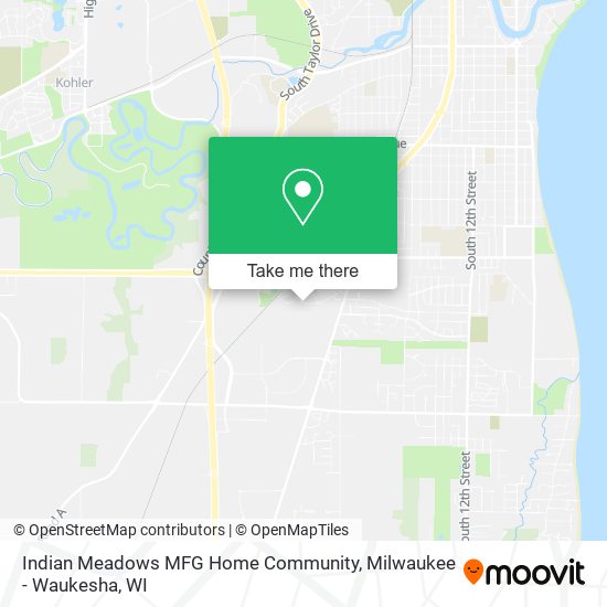 Indian Meadows MFG Home Community map
