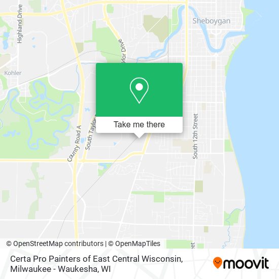 Mapa de Certa Pro Painters of East Central Wisconsin