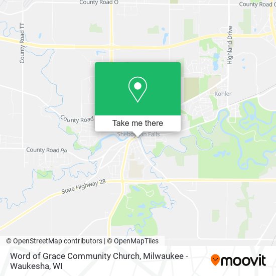 Mapa de Word of Grace Community Church