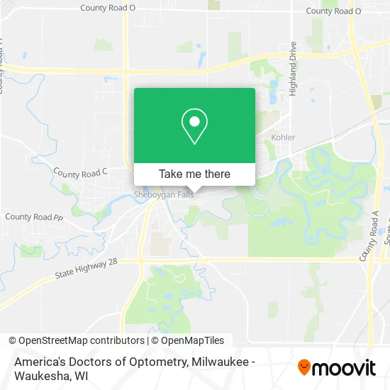 Mapa de America's Doctors of Optometry