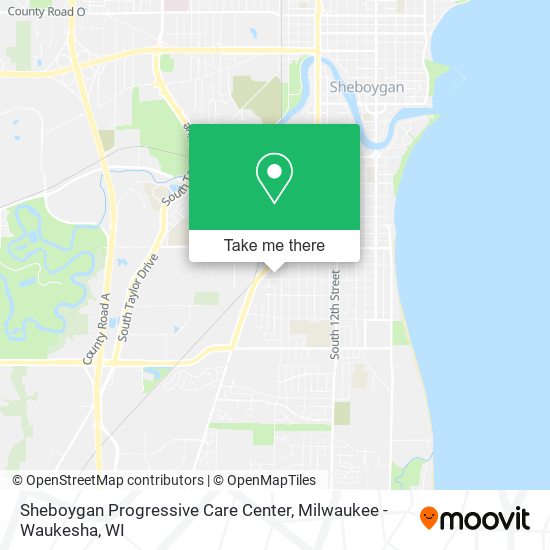 Mapa de Sheboygan Progressive Care Center