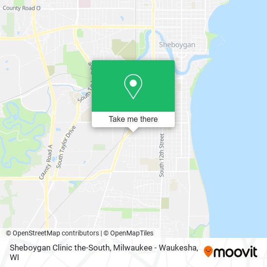 Mapa de Sheboygan Clinic the-South