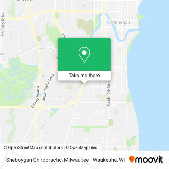 Mapa de Sheboygan Chiropractic