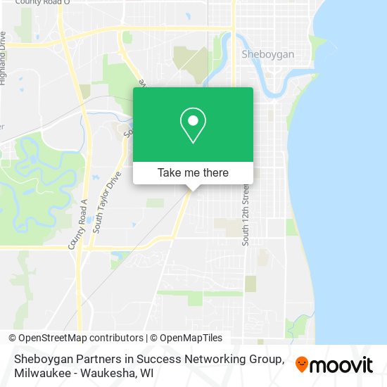 Mapa de Sheboygan Partners in Success Networking Group
