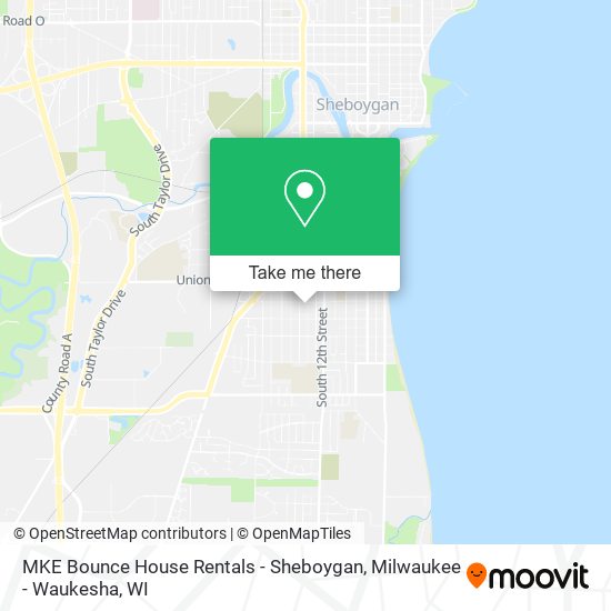 MKE Bounce House Rentals - Sheboygan map