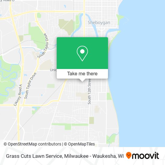 Grass Cuts Lawn Service map