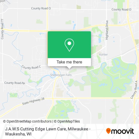 Mapa de J.A.W.S Cutting Edge Lawn Care