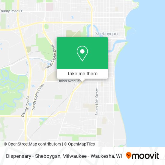 Mapa de Dispensary - Sheboygan