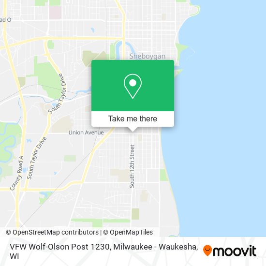 Mapa de VFW Wolf-Olson Post 1230