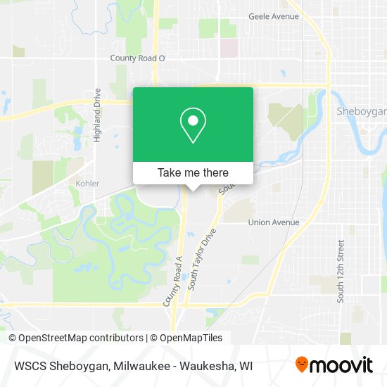 WSCS Sheboygan map