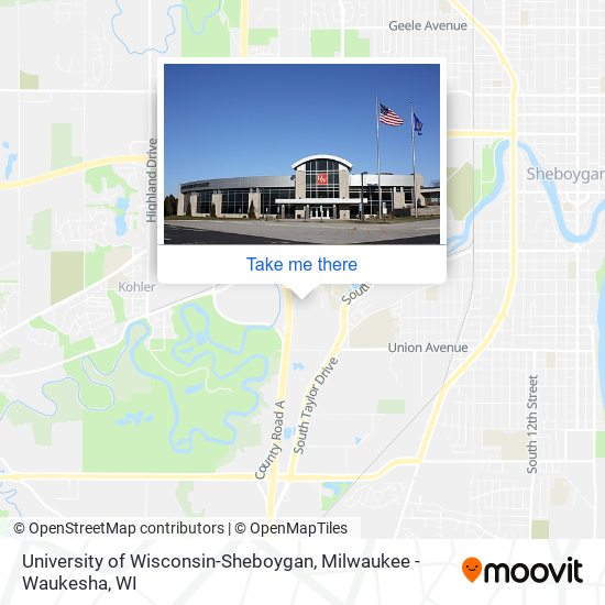 Mapa de University of Wisconsin-Sheboygan