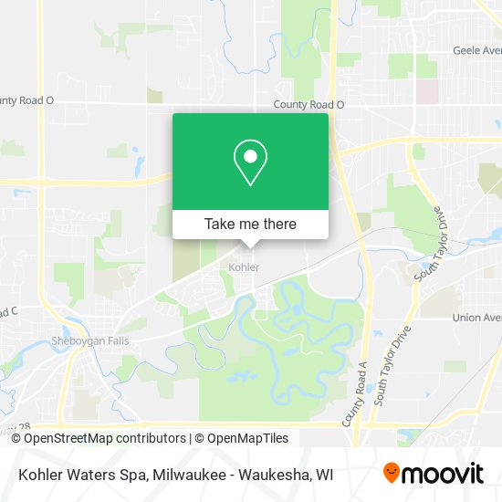 Mapa de Kohler Waters Spa