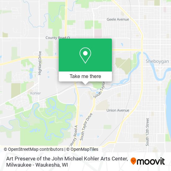 Mapa de Art Preserve of the John Michael Kohler Arts Center