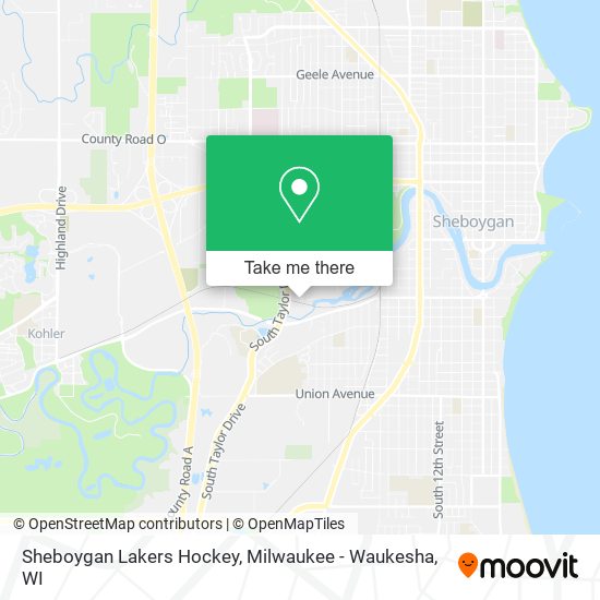 Mapa de Sheboygan Lakers Hockey