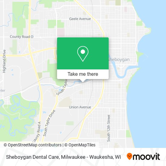 Mapa de Sheboygan Dental Care