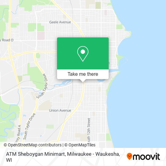 ATM Sheboygan Minimart map