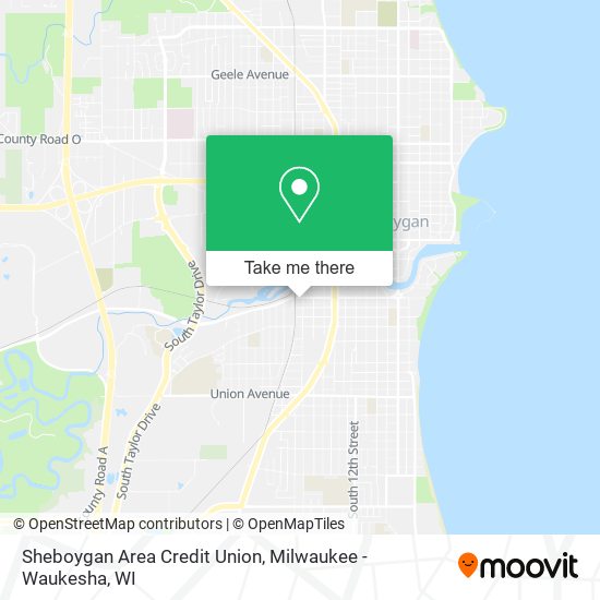 Mapa de Sheboygan Area Credit Union