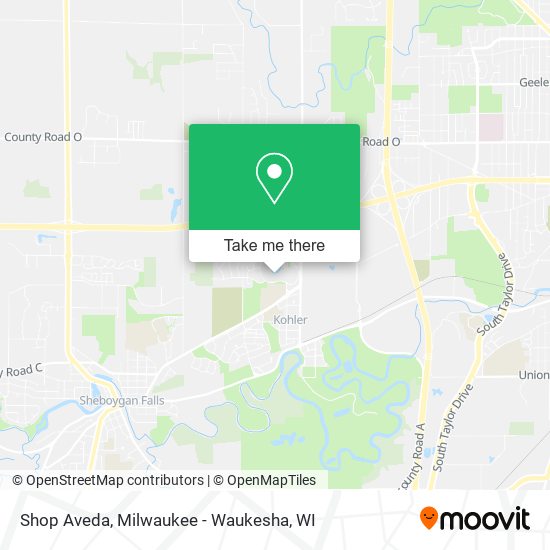 Mapa de Shop Aveda