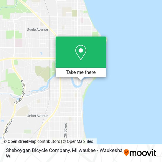 Mapa de Sheboygan Bicycle Company