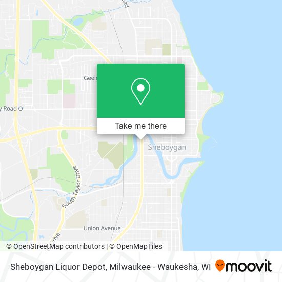 Mapa de Sheboygan Liquor Depot