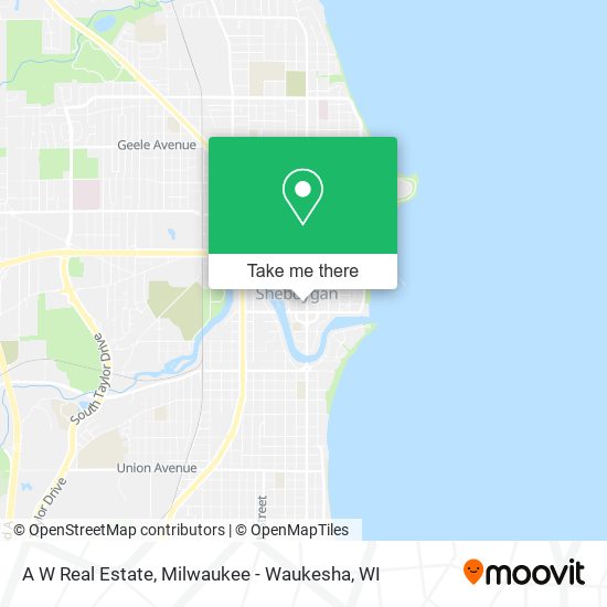 A W Real Estate map