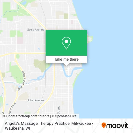 Angela's Massage Therapy Practice map