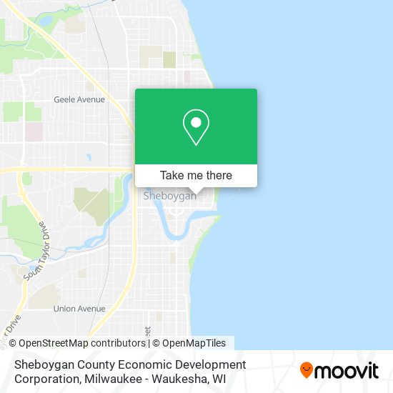 Mapa de Sheboygan County Economic Development Corporation