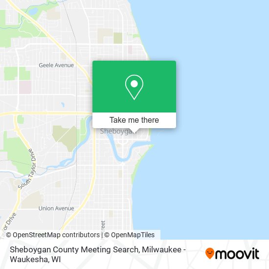 Sheboygan County Meeting Search map