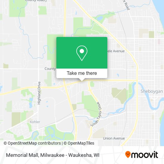 Memorial Mall map