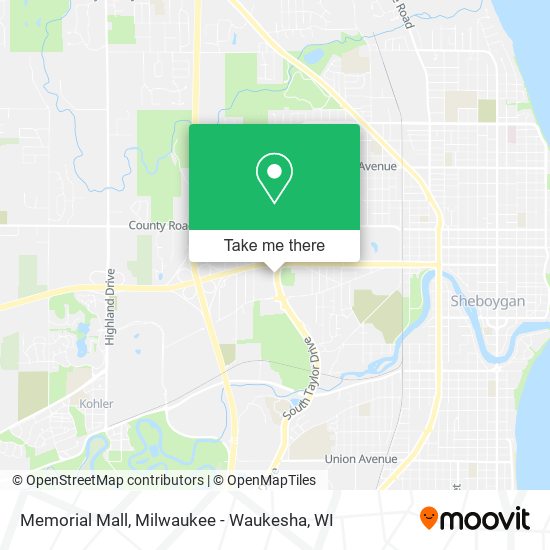 Memorial Mall map