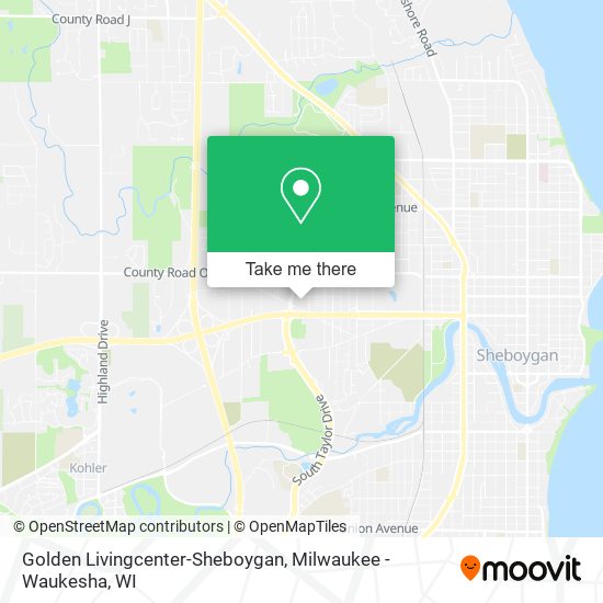 Mapa de Golden Livingcenter-Sheboygan