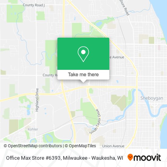 Mapa de Office Max Store #6393