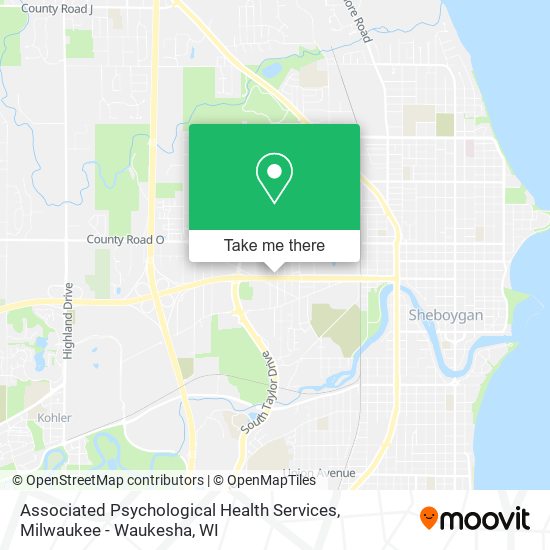 Mapa de Associated Psychological Health Services