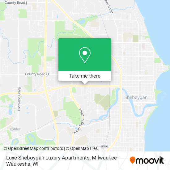 Mapa de Luxe Sheboygan Luxury Apartments