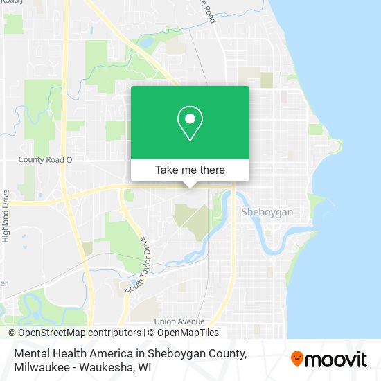 Mapa de Mental Health America in Sheboygan County