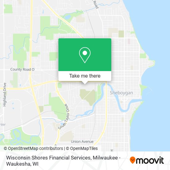 Mapa de Wisconsin Shores Financial Services