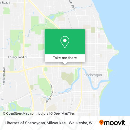 Mapa de Libertas of Sheboygan