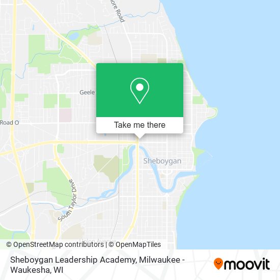 Mapa de Sheboygan Leadership Academy