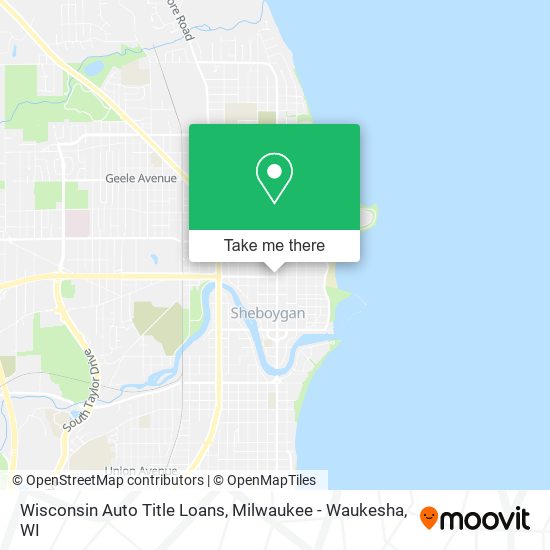 Mapa de Wisconsin Auto Title Loans