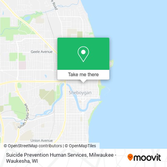 Mapa de Suicide Prevention Human Services