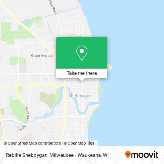 Rebike Sheboygan map