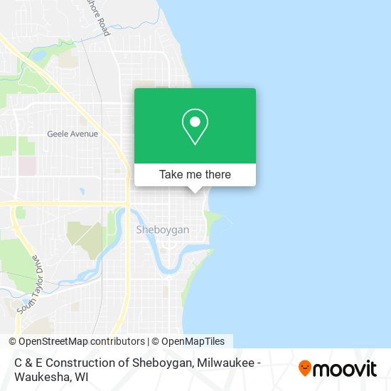 Mapa de C & E Construction of Sheboygan