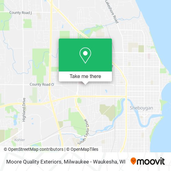 Moore Quality Exteriors map