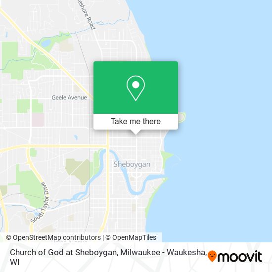 Church of God at Sheboygan map