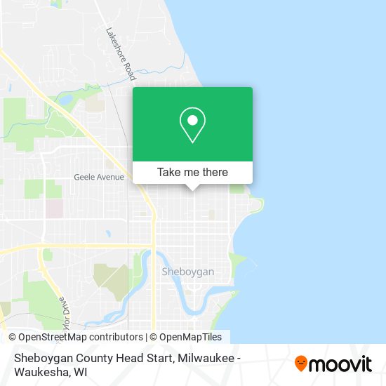 Sheboygan County Head Start map