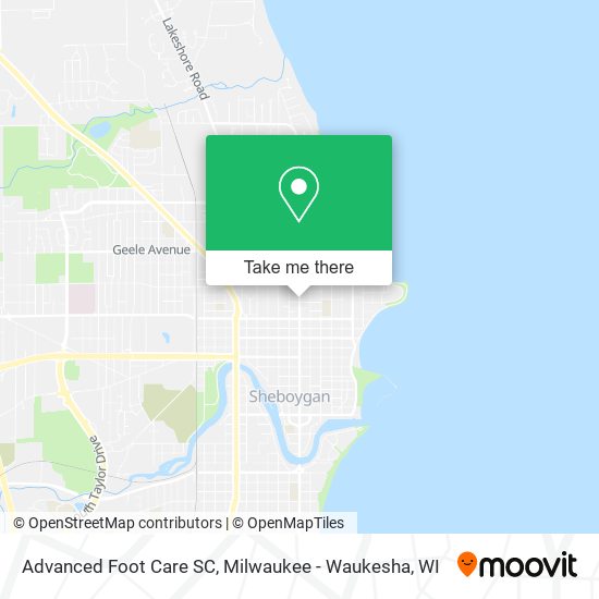 Advanced Foot Care SC map