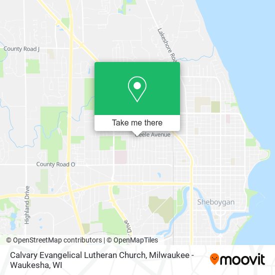 Calvary Evangelical Lutheran Church map