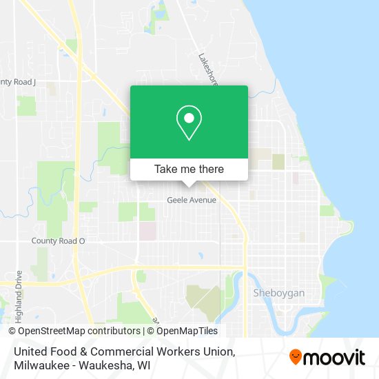United Food & Commercial Workers Union map