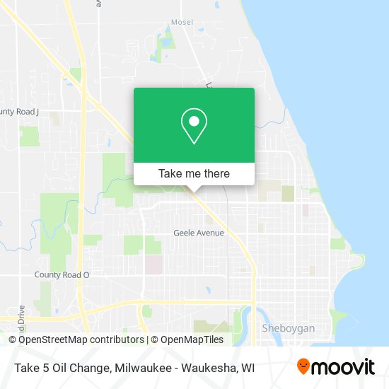 Take 5 Oil Change map